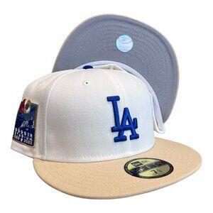 New Era Los Angeles Dodgers 59FIFTY Hat Cap 60th Year Side Patch